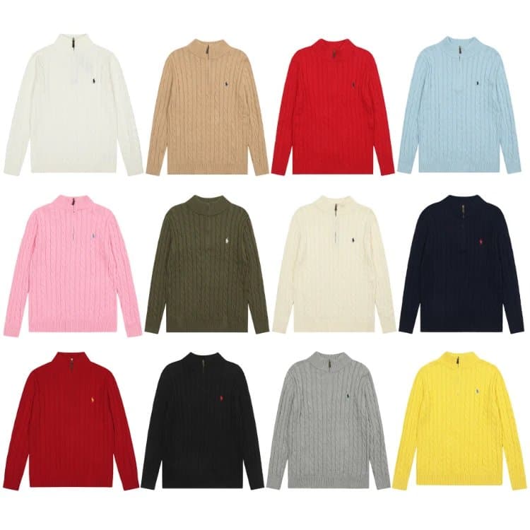 Polo Ralph Lauren Cable Knit Quarter-Zip Sweater | 7755761468