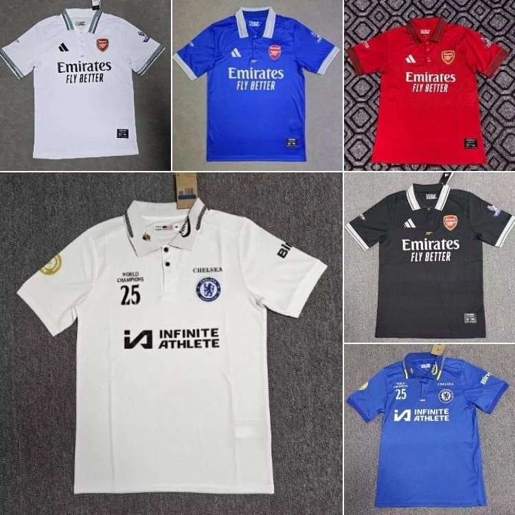 Arsenal & Chelsea 2024-25 Official Match/Training Polo Jerseys | 7756426374