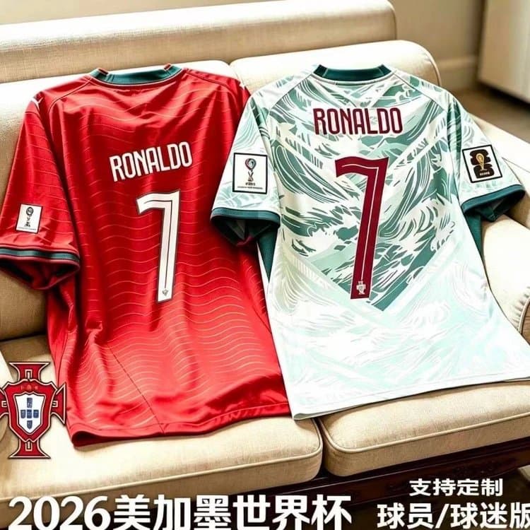 Portugal National Team 2026 CONCACAF World Cup Ronaldo #7 Home & Away Soccer Jerseys [14 styles] | 7782842018